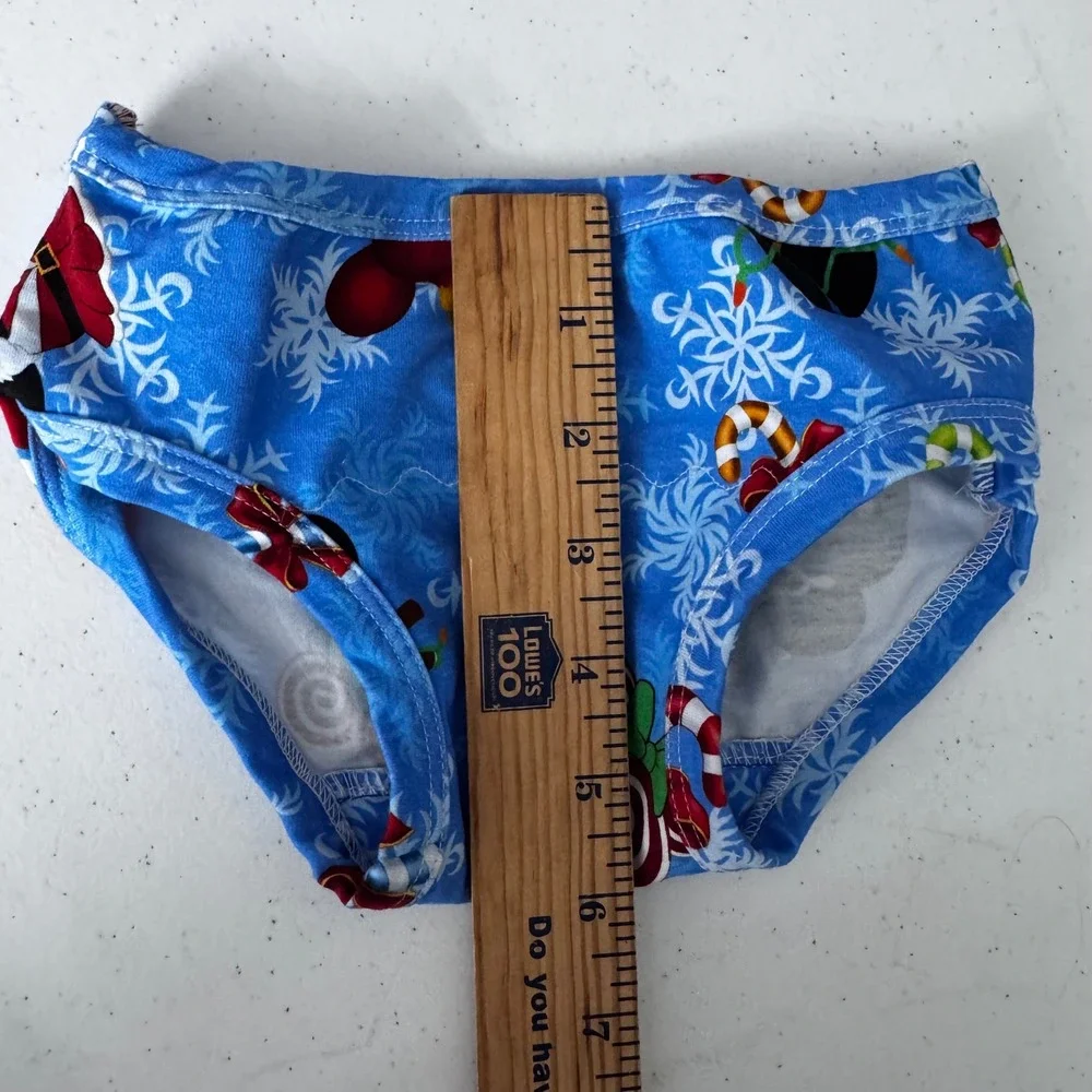 Bridget and Co Girls Christmas Mickey Minnie Mouse Snowflake‎ Dress Size 3 Blue
